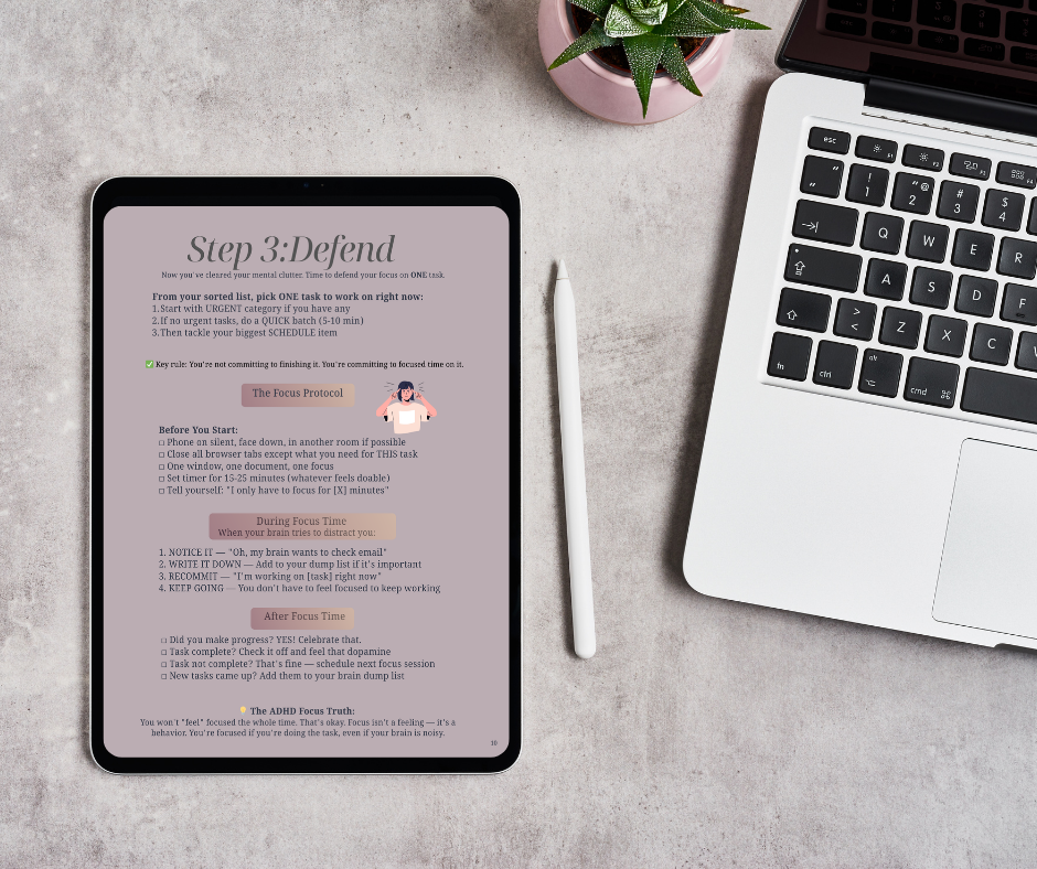 ADHD Reset Toolkit — 3-Step System for Focus, Clarity & Daily Productivity