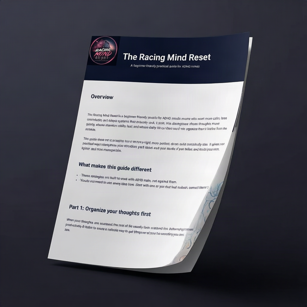 ADHD Focus Guide — Racing Mind Reset | Calm Racing Thoughts & Build Focus