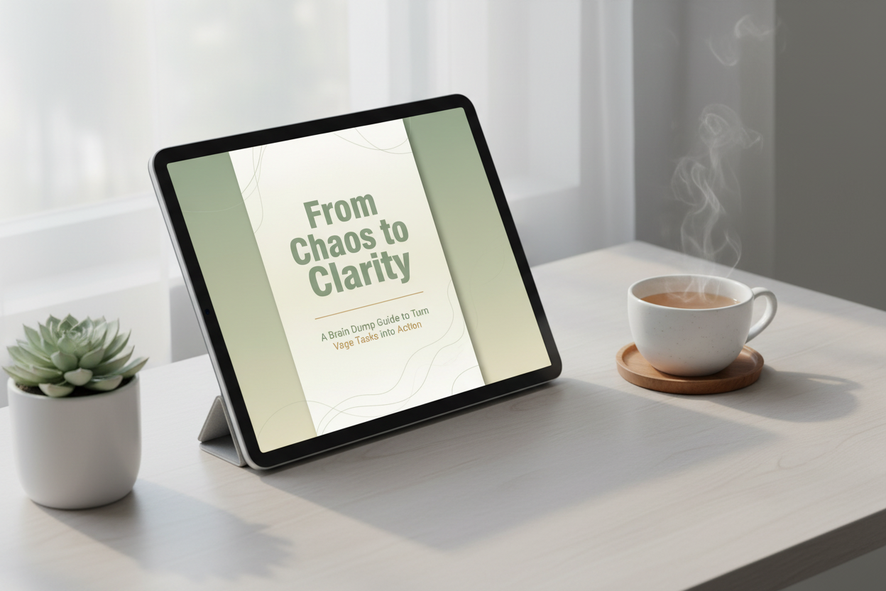 From Chaos to Clarity iPad Mockup